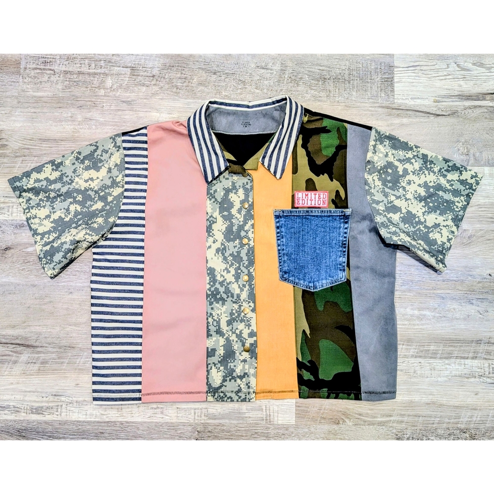 Clash Crop Shirt (Chest 48-50″)